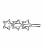 Haarspeld Clip Sterren Strass Zilver, Nieuw
