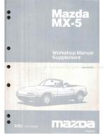 1993 MAZDA MX-5 WERKPLAATSHANDBOEK (SUPPLEMENT) ENGELS, Auto diversen, Handleidingen en Instructieboekjes