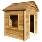 vidaXL Buitenspeelhuis 120x120x146 cm grenenhout, Verzenden, Nieuw