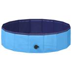 vidaXL Opvouwbaar zwembadd voor honden Blauw 80 x 80 x 20 cm, Verzenden, Nieuw