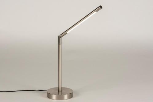 Rietveld Tafellampen - Staalgrijs - Metaal, Nikkel, Huis en Inrichting, Lampen | Tafellampen, Verzenden