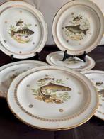 Limoges - Serveerschaal (6) - Exclusive illustrated dishes -, Antiek en Kunst, Curiosa en Brocante