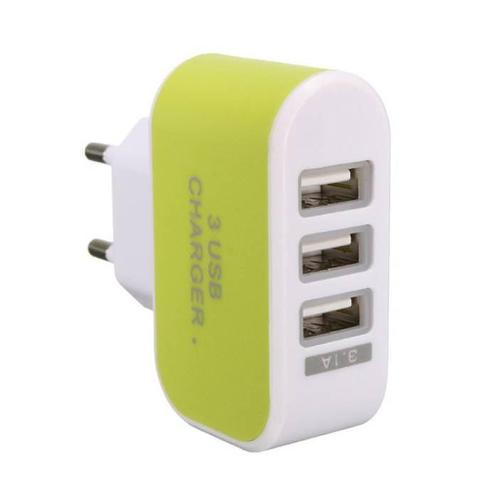 5-Pack  Triple (3x) USB Port iPhone/Android Muur Oplader, Telecommunicatie, Mobiele telefoons | Telefoon-opladers, Nieuw, Verzenden
