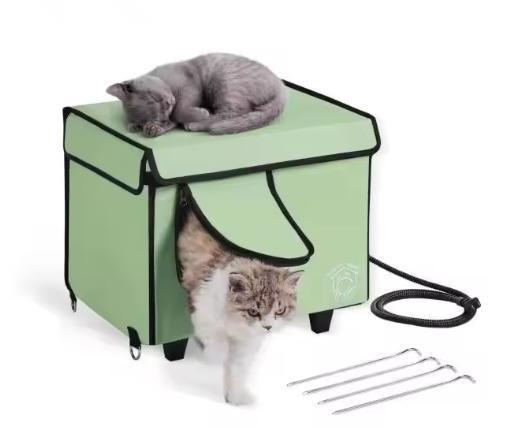 Katten iglo met verwarming – Warm en geïsoleerd bed, Dieren en Toebehoren, Kattenmanden, Nieuw, Verzenden
