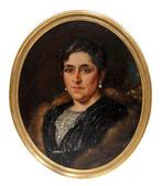 Federico Molina Albero (1905-1981) - Retrato de dama con