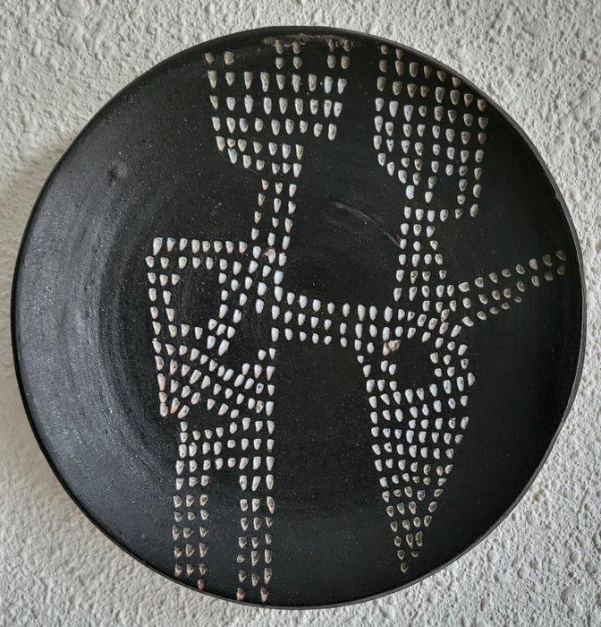 Frans Tuinstra (1923-2006) - Wandbord - Steengoed - 1957, Antiek en Kunst, Antiek | Glas en Kristal