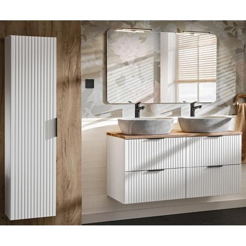 Badkamermeubel Polaris Uno Wit 120CM (Badkamermeubels), Huis en Inrichting, Badkamer | Badkamermeubels, Nieuw, Ophalen of Verzenden