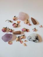 Peacefull cadeauset - maansteen, amethist en rozenkwarts, Verzamelen, Mineralen en Fossielen, Ophalen of Verzenden