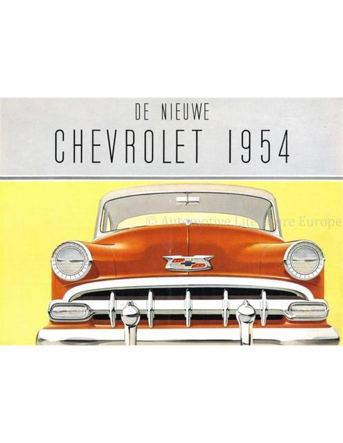 1954 CHEVROLET PROGRAMMA BROCHURE NEDERLANDS, Boeken, Auto's | Folders en Tijdschriften, Chevrolet