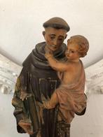 Escuela de Olot - Figuur - Antigua imagen “San Antonio de, Antiek en Kunst