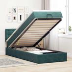 vidaXL Bed poef met matras en LEDs 80x200cm fluweel, Huis en Inrichting, Eenpersoons, Verzenden, Nieuw, 80 cm