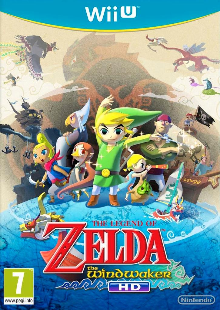 Wii U The Legend of Zelda: The Wind Waker HD, Spelcomputers en Games, Games | Nintendo Wii U, Zo goed als nieuw, Verzenden
