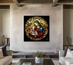 PLM-Art - Maria & Jesus Coin Vitraux Style XL