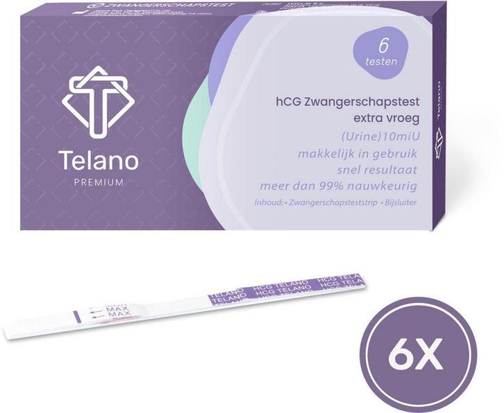 Telano Zwangerschapstest Premium Extra Vroeg Dipstick, Boeken, Zwangerschap en Opvoeding, Nieuw, Verzenden