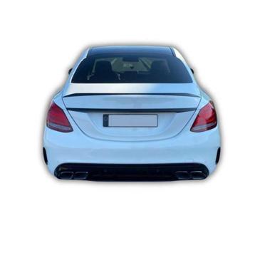 Diffuser met zwarte uitlaateindstukken voor mercedes w205 c- beschikbaar voor biedingen
