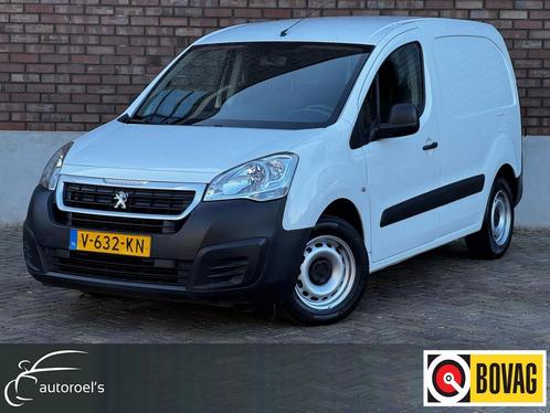 Peugeot Partner 120 1.6 BlueHDi L1 Pro / 100 PK / PDC / Crui, Auto's, Bestelauto's, Lease, Zwart, Handgeschakeld, Wit, Financial lease