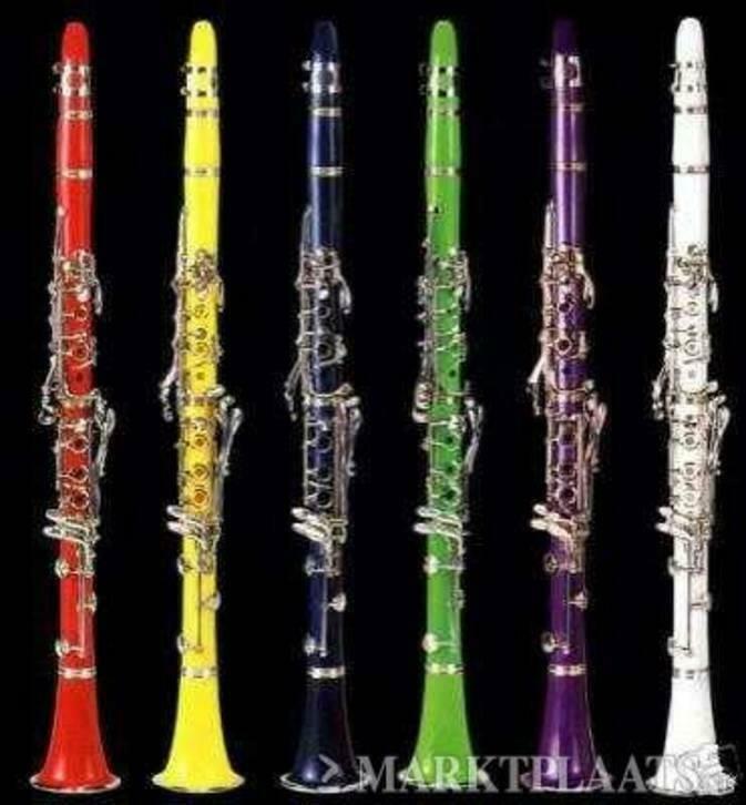 Laatste stuks klarinet: rood of geel! Deze maand aktie!, Muziek en Instrumenten, Blaasinstrumenten | Klarinetten, Bes-klarinet