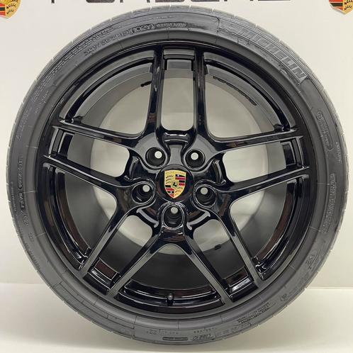 Porsche 997 2/4 ORIGINELE 19”Carrera S II zwart met banden, Auto-onderdelen, Banden en Velgen, 19 inch, 305 mm, Personenwagen