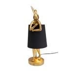 *WOONWINKEL* Kare Design Rabbit Gold/Black Tafellamp Konijn, Verzenden, Nieuw