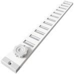 Aluminium afsluitbaar schuifrooster opbouw 370 x 40mm - WIT, Verzenden, Nieuw