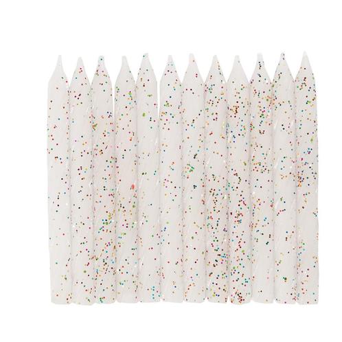 Kaarsen Glitter 7cm 24st, Hobby en Vrije tijd, Feestartikelen, Nieuw, Verzenden