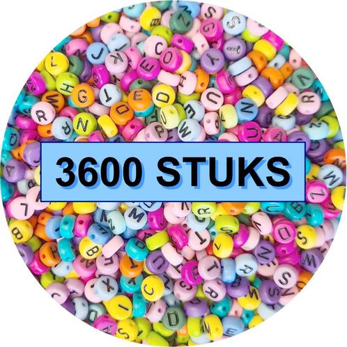 Fako Bijoux® - Letterkralen Rond Bulk - Letter Beads -, Hobby en Vrije tijd, Kralen en Sieraden maken, Verzenden