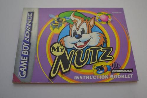 Mr. Nutz (GBA EUR MANUAL), Spelcomputers en Games, Spelcomputers | Nintendo Portables | Accessoires, Zo goed als nieuw, Verzenden