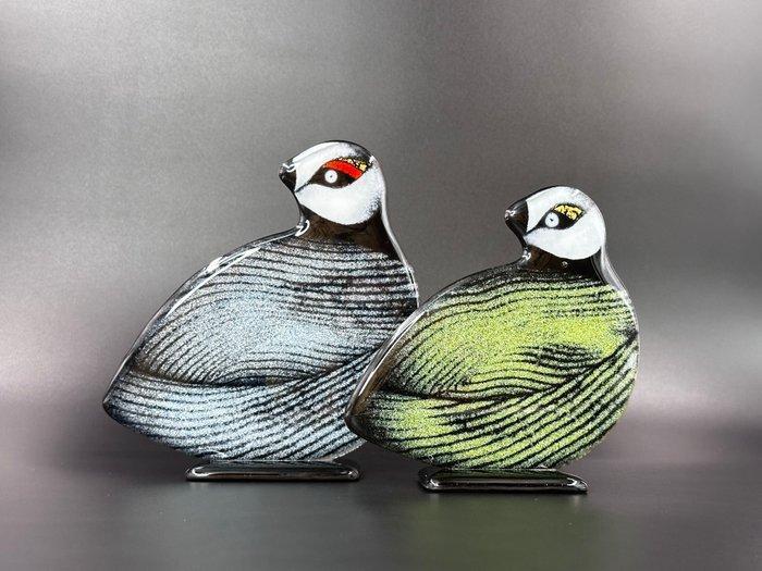 Studio Habrat - Beeldje - Birds (2) - fusing, Antiek en Kunst, Antiek | Glas en Kristal
