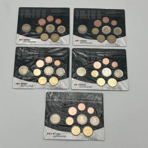 Duitsland. Year Set (BU) 2020 A,D,F,G,J (5 sets) (Zonder, Postzegels en Munten, Munten | Europa | Euromunten