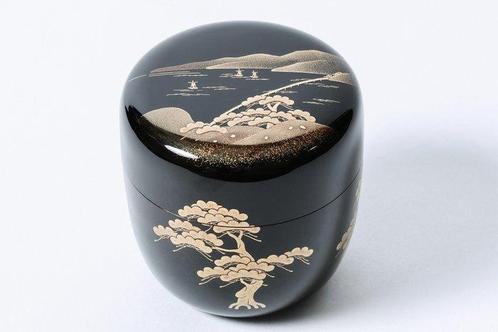 Natsume - Chahira Issai () - Acht Landschappen Maki-e, Antiek en Kunst, Antiek | Overige Antiek