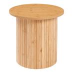 Bijzettafel Ledepid ronde tafelblad naturel 40x40 cm [en.cas, Huis en Inrichting, Tafels | Bijzettafels, Verzenden, Nieuw