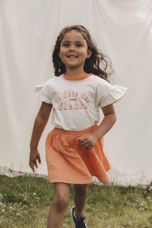 Tshirt Ruffled Short Sleeve  Looxs Little Maat 134 134, Kinderen en Baby's, Kinderkleding | Maat 134, Meisje, Nieuw, Shirt of Longsleeve