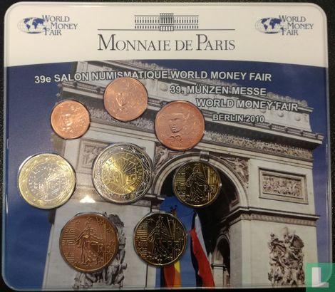 Frankrijk jaarset 2010 World Money Fair of Berlin, Postzegels en Munten, Munten | Europa | Euromunten, Setje, Overige waardes