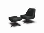 Fauteuil Ego - fauteuils - Zwart, Nieuw, Zwart, Leer