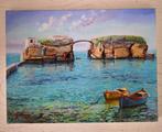 Giuseppe Luongo (1948) - La Gaiola (Posillipo Napoli), Antiek en Kunst, Kunst | Schilderijen | Klassiek