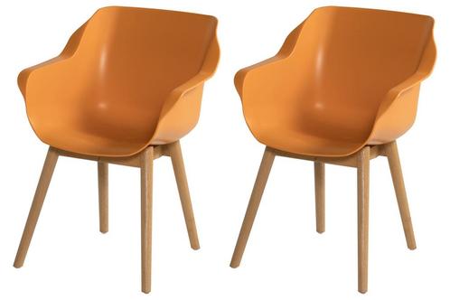 Set van 2- Hartman Sophie Studio diningstoel-Indian Orange-, Tuin en Terras, Tuinstoelen, Nieuw, Overige materialen, Verzenden