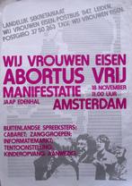Vrouwen eisen ABORTUS vrij - manifestatie (lijst optie), Verzenden, Nieuw, Overige onderwerpen, Met lijst