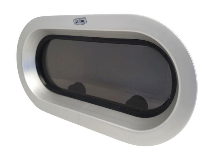 Gebo patrijspoort open - 375 x 175 mm - Kogelrond, Watersport en Boten, Bootonderdelen, Ophalen of Verzenden