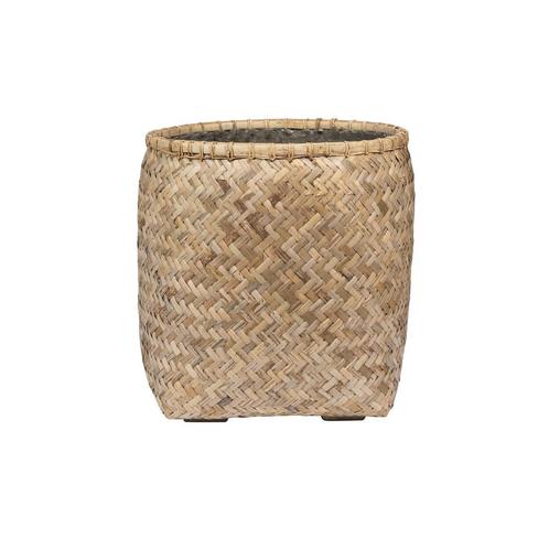 Plantenbak Zayn - Bamboe Ø55 x (H)60 cm - Ø55 x (H)60 cm, Tuin en Terras, Planten | Tuinplanten, Ophalen of Verzenden