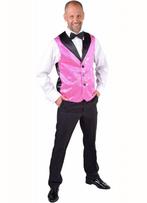 Roze Gilet pailletten heren, Kleding | Heren, Ophalen of Verzenden, Nieuw
