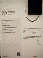 Choker halsketting - 18 karaat Witgoud - 1.61ct. tw. Diamant