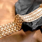 18 Krt. Rosé gouden armband | 20 cm (vintage) (vintage), Ophalen of Verzenden, Gebruikt, Overige kleuren, Goud
