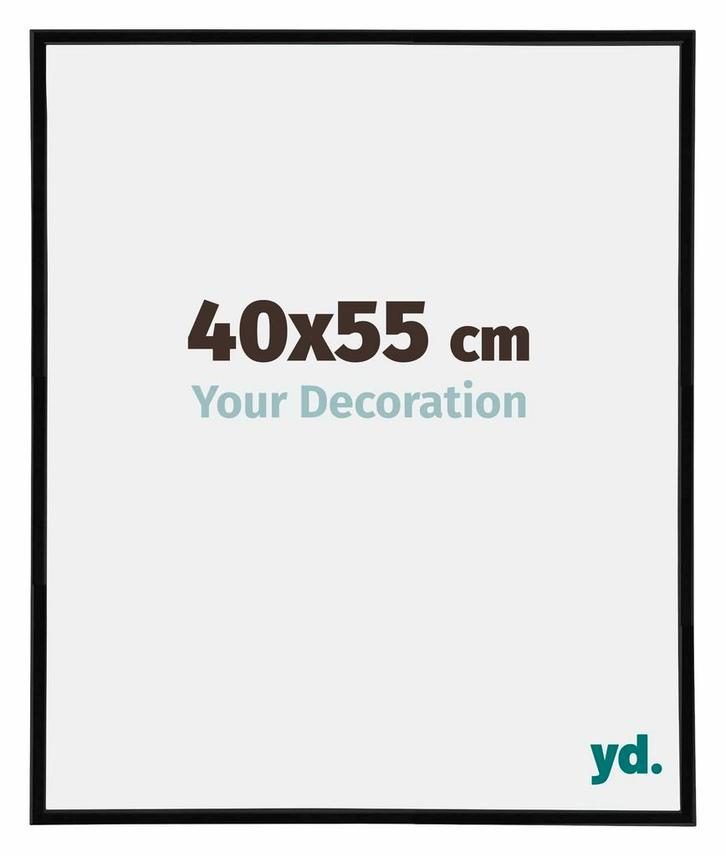 Fotolijst 40x55 cm - Zwart Hoogglans - Kunststof - Annecy, Huis en Inrichting, Woonaccessoires | Lijsten, Nieuw, Verzenden