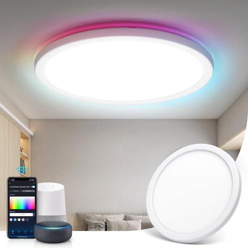 Aigostar Smart LED Plafondlamp - Plafonnière - Ø30 cm - RGBW, Huis en Inrichting, Lampen | Overige, Nieuw, Verzenden