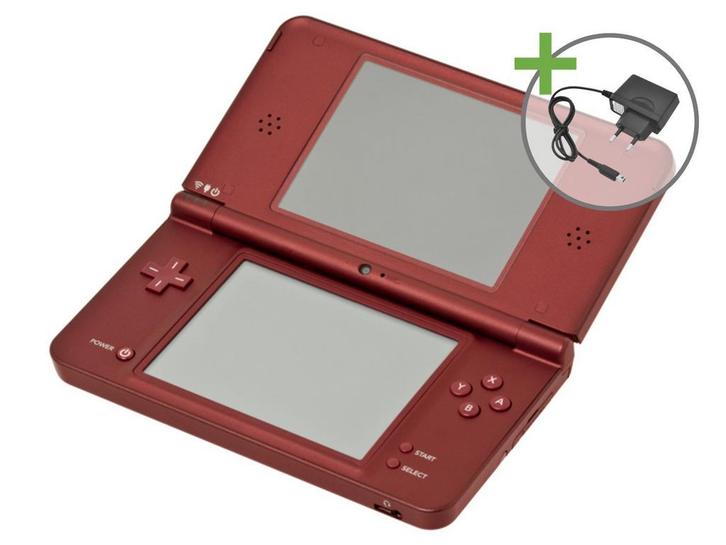 Nintendo DSi XL - Bordeaux Red, Spelcomputers en Games, Spelcomputers | Nintendo DS, Zo goed als nieuw, Ophalen of Verzenden
