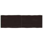 vidaXL Tafelblad natuurlijke rand 160x50x(2-4)cm eikenhout, Huis en Inrichting, Tafels | Eettafels, Verzenden, Nieuw