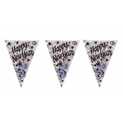 Happy New year vlaggen slinger / oud en nieuw versiering 3.., Hobby en Vrije tijd, Feestartikelen, Ophalen of Verzenden
