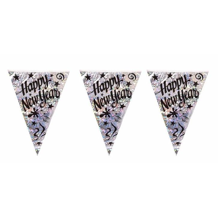 Happy New year vlaggen slinger / oud en nieuw versiering 3.., Hobby en Vrije tijd, Feestartikelen, Ophalen of Verzenden