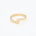 Ring - 18 karaat Geel goud - 0.04ct. tw. Diamant, Sieraden, Tassen en Uiterlijk, Ringen, Nieuw