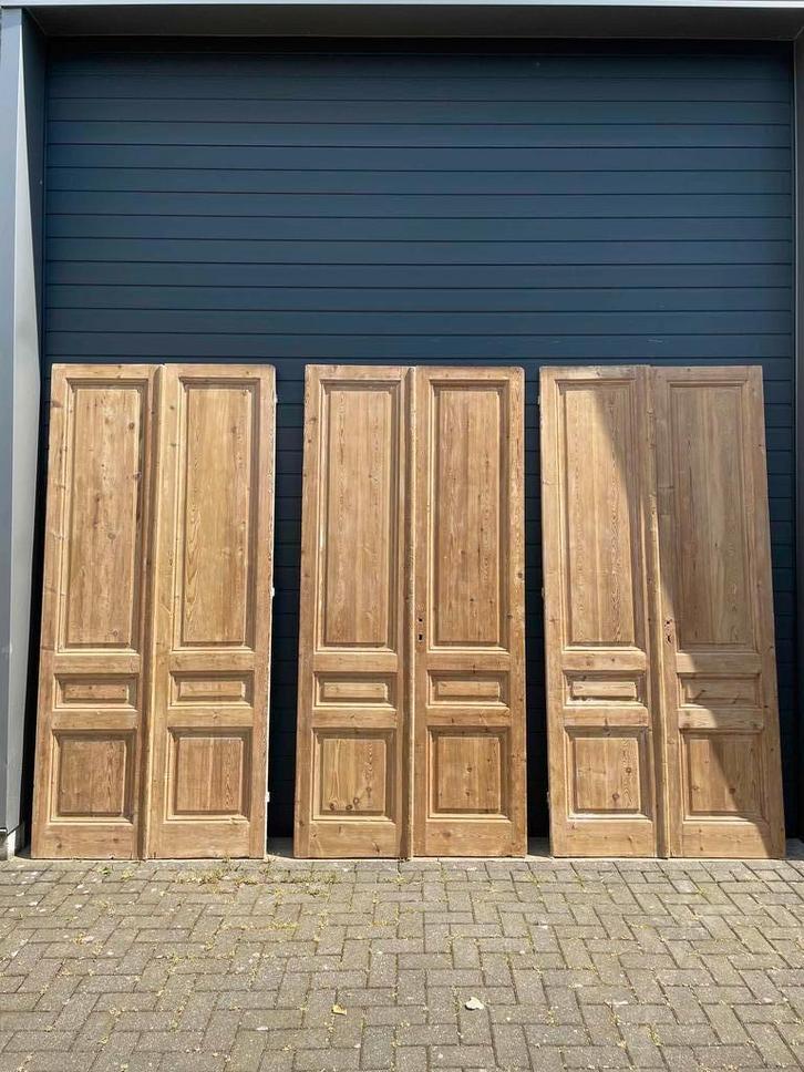 Grote collectie oude paneeldeuren op voorraad! vele maten., Doe-het-zelf en Verbouw, Deuren en Horren, Binnendeur, Gebruikt, Hout